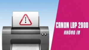 Hình ảnh máy in Canon 2900 đang gặp sự cố kẹt lệnh in cần được xử lý