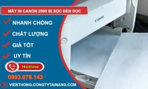 Hình ảnh minh họa bản in bị sọc đen dọc