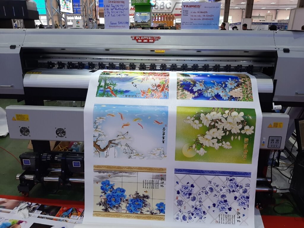 Máy in bạt Taimes T1802 khổ 1m8 với đầu phun Epson i3200