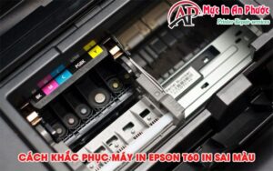 Mẫu bản in bị lệch màu từ máy in Epson T60