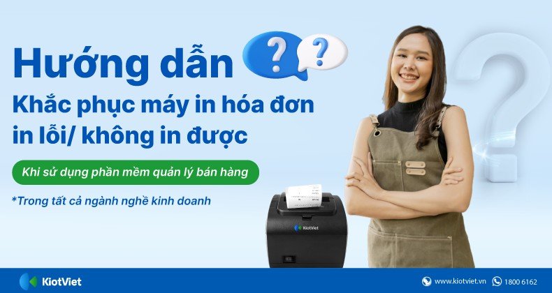 Máy in hóa đơn nhỏ gọn đặt trên bàn làm việc cửa hàng