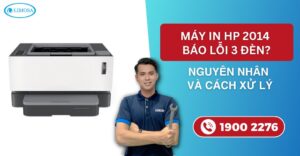 Máy in HP 2014 báo lỗi 3 đèn