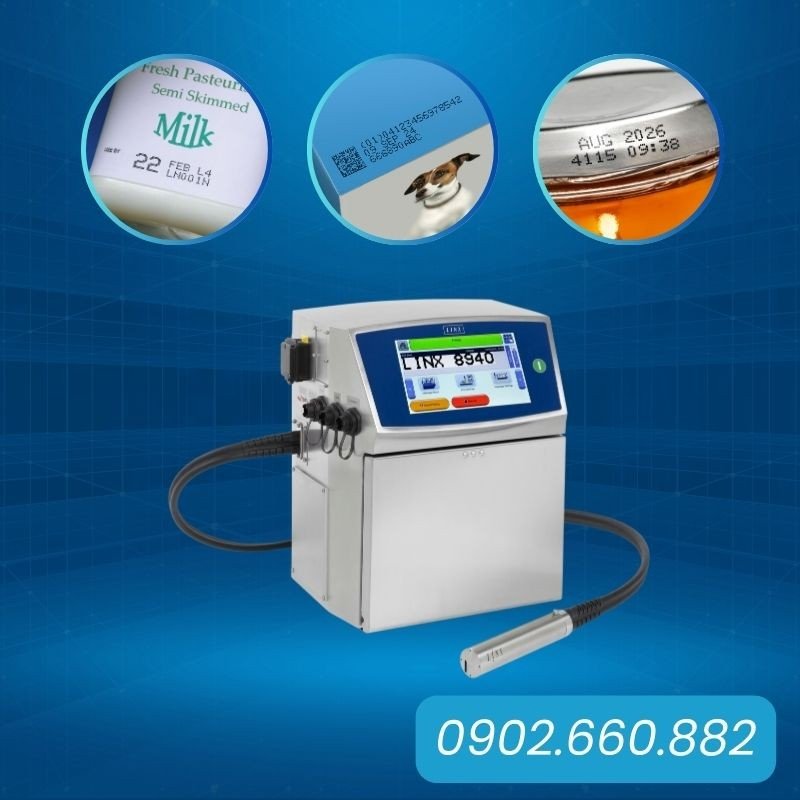 Máy in hạn sử dụng phun trực tiếp lên bao bì sản phẩm dạng túi nilon