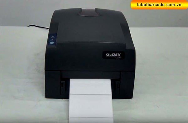 Hình ảnh máy in mã vạch Godex gặp sự cố không ra mực trên tem nhãn