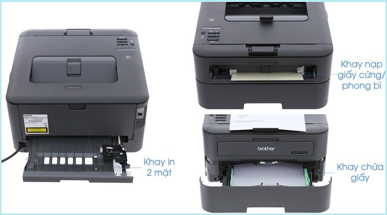 Nạp giấy vào máy in Brother HL-L2366DW