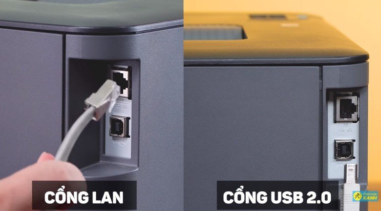 Kết nối có dây máy in Brother HL-L2366DW qua USB