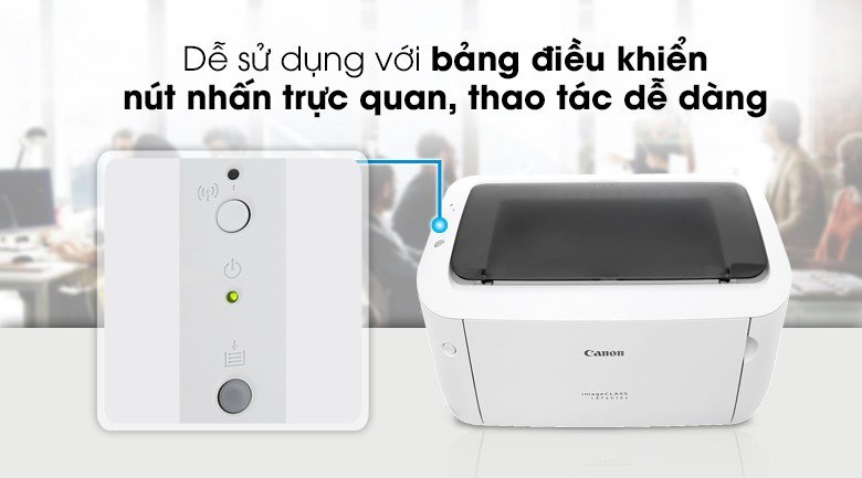 Bảng điều khiển trực quan dễ sử dụng trên Canon LBP 6030W Wifi