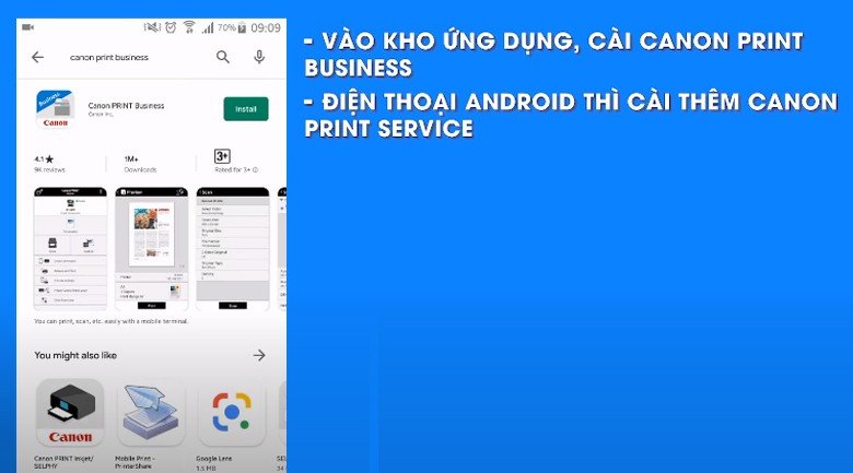 Hướng dẫn in không dây từ điện thoại qua Canon LBP 6030W Wifi