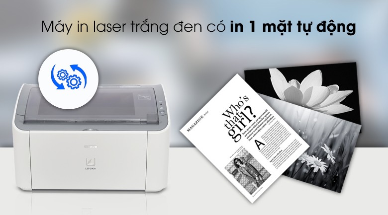 Cận cảnh chất lượng bản in văn bản rõ ràng, không lem mờ từ máy in laser Canon LBP2900