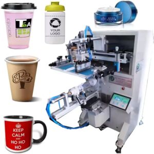 cận cảnh quy trình vận hành máy in offset trên ly nhựa số lượng lớn