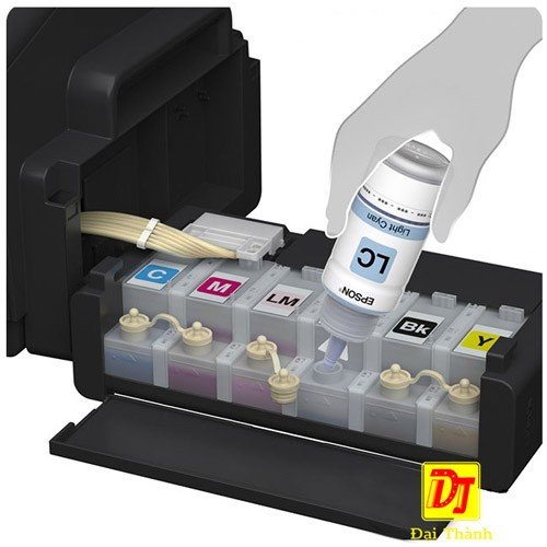 Hệ thống 6 màu mực của máy in Epson L1800 khổ A3 cho bản in ảnh sống động