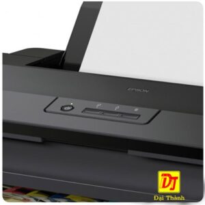 Mặt trước máy in màu A3 Epson L1800 với khay giấy và hệ thống mực