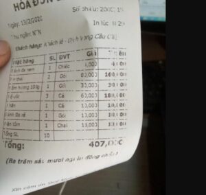 Đầu in nhiệt máy in hóa đơn bị bẩn khiến bản in mờ nhòe