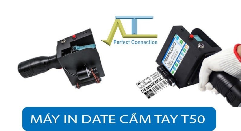 Máy in ngày sản xuất cầm tay T50 với thiết kế hiện đại và màn hình cảm ứng