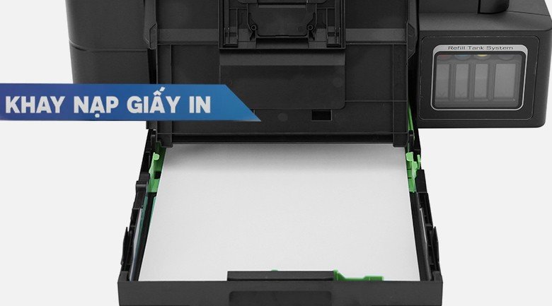 Nạp giấy vào khay máy in Brother DCP T310 theo đúng kích thước