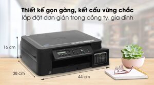 Máy in Brother DCP-T510W với thiết kế nhỏ gọn màu đen thanh lịch