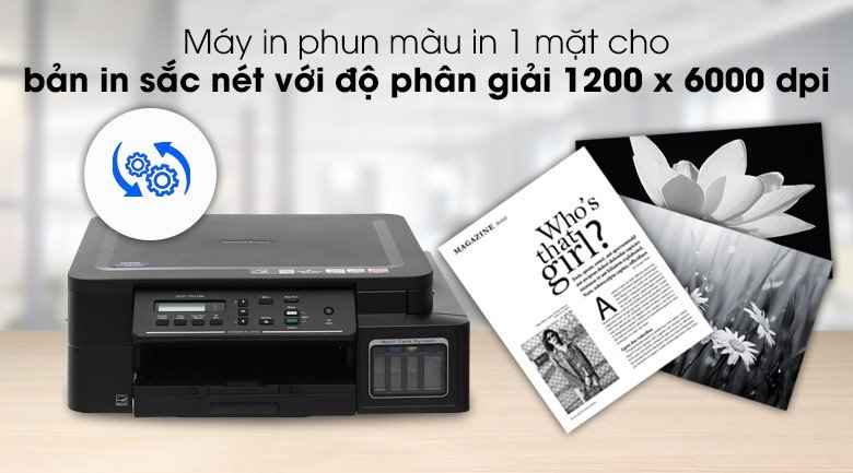 Bản in màu sắc nét từ máy in phun Brother DCP-T510W với độ phân giải cao