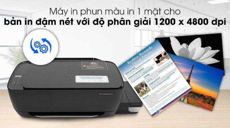 Chất lượng bản in sắc nét từ máy in phun màu HP Ink Tank 415