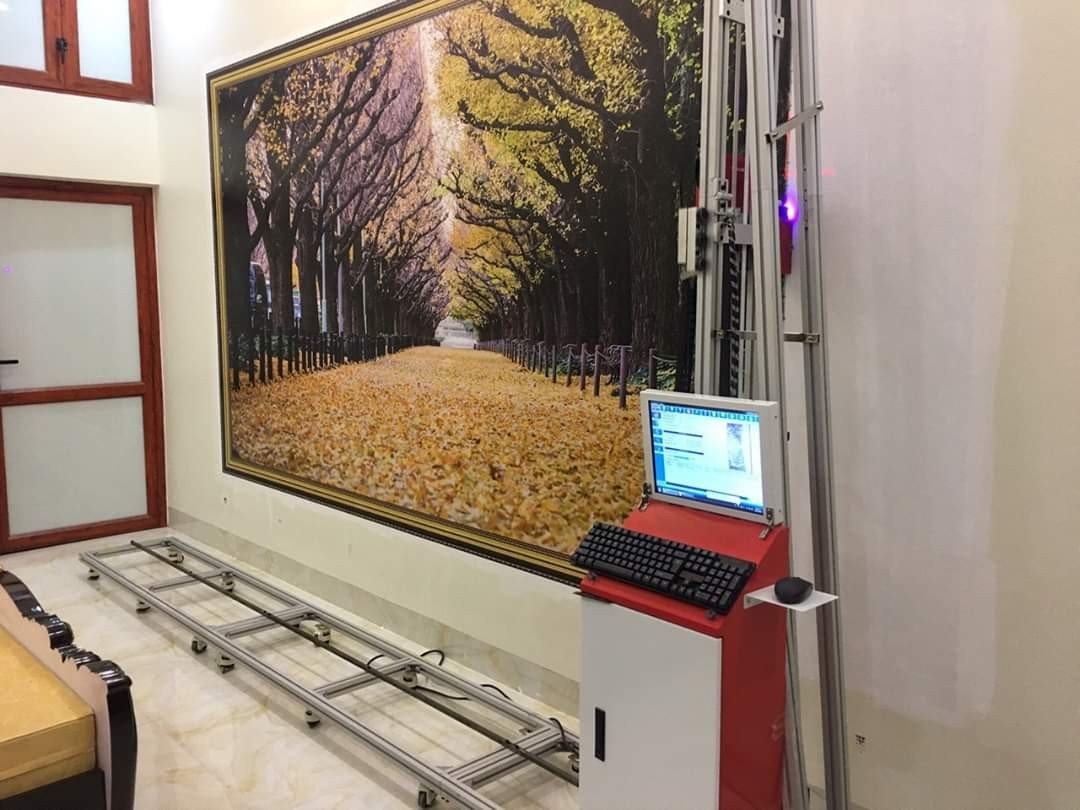 Ứng dụng thực tế của máy in tường 3D trong trang trí nội thất