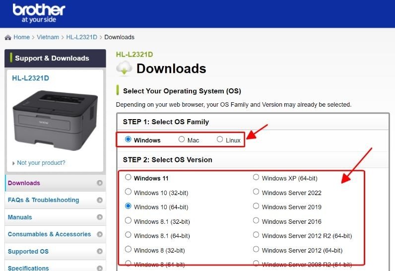Kiểm tra trạng thái mực và giấy trên màn hình máy in Brother