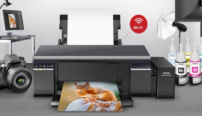Minh họa máy in Epson T60 gặp tình trạng tràn bộ nhớ gây lỗi đèn đỏ