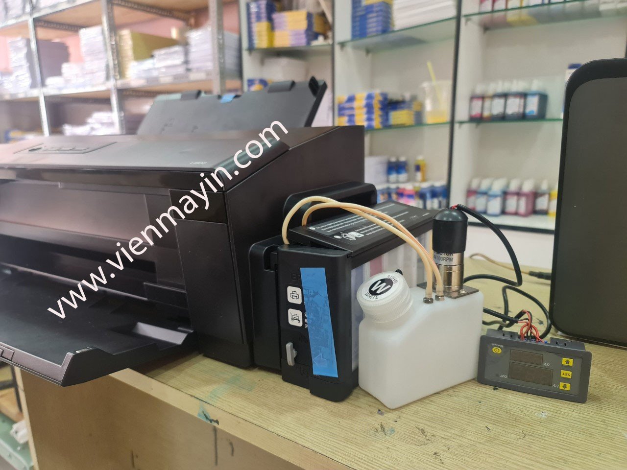 Sơ đồ quy trình in và chuyển nhiệt film PET