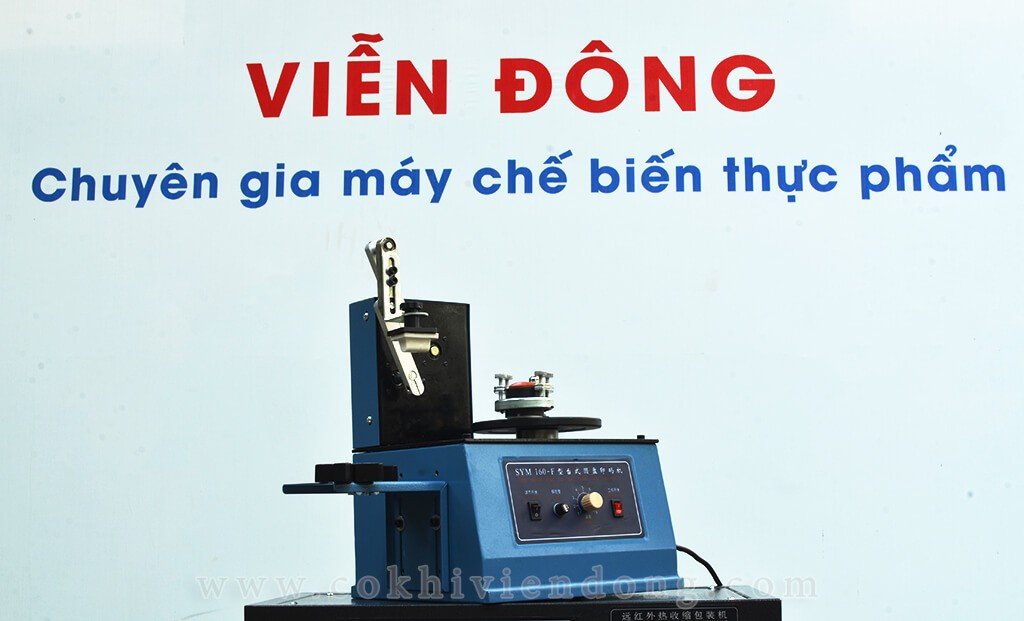 Máy in date mâm xoay SYM 160 với mâm xoay tự động