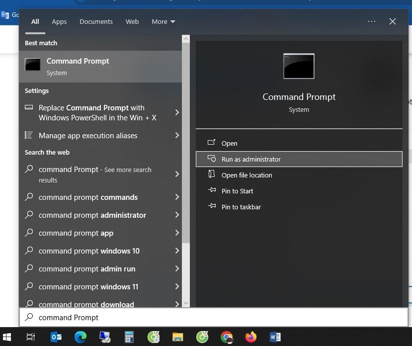 Cách mở Command Prompt với quyền Administrator trên Windows