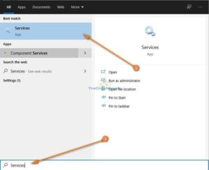 Hướng dẫn mở Services trên Windows để sửa lỗi máy in