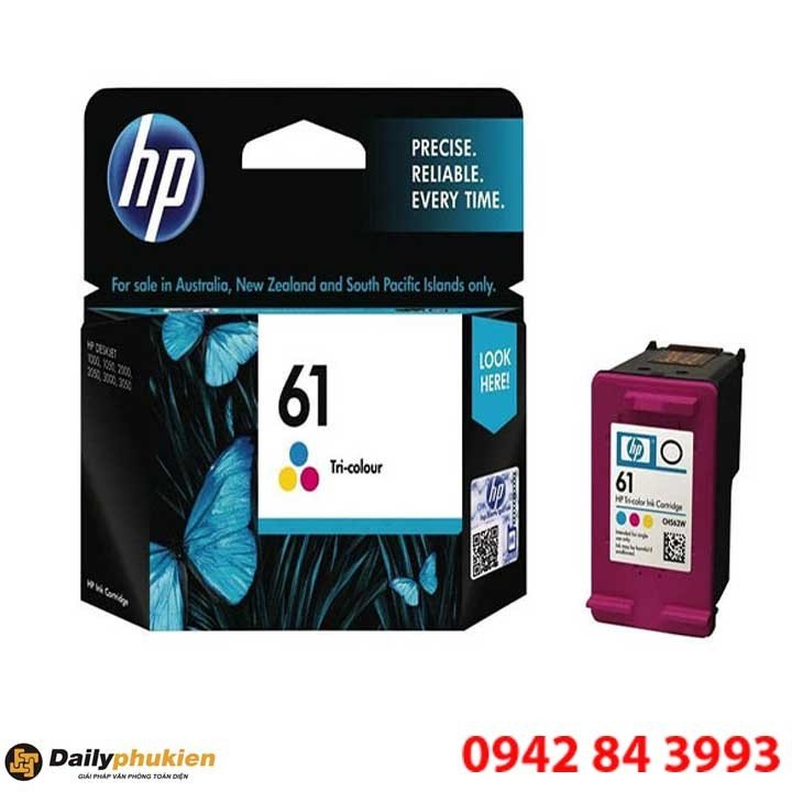 Hộp mực màu HP 61 chính hãng (Tri-color) cho máy in HP Deskjet