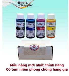 Bộ mực in màu thực phẩm chất lượng cao cho máy in bánh kem