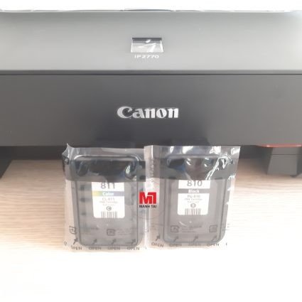 Bộ đôi hộp mực máy in Canon Pixma iP2770 mã PG-810 (đen) và CL-811 (màu) chính hãng