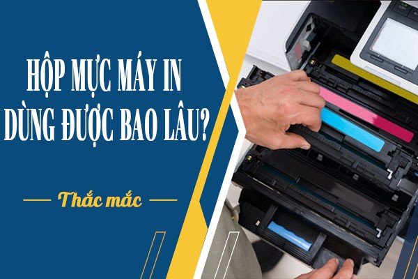 Hộp mực máy in chính hãng với thông tin hạn sử dụng rõ ràng