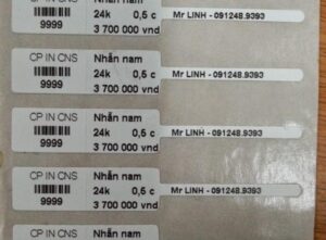 Cuộn mực in mã vạch (ribbon) cho máy Bixolon T403