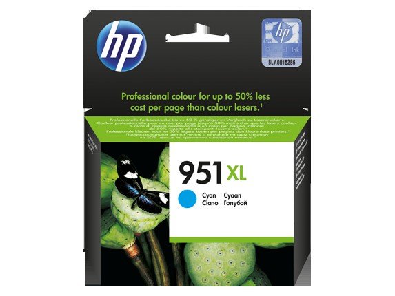 Hộp mực in HP 951XL màu xanh Cyan chính hãng cho máy in HP OfficeJet Pro 8100