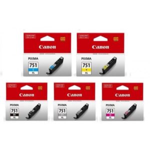 Bộ 5 hộp mực in Canon PGI-751 và CLI-751 cho máy IX6770