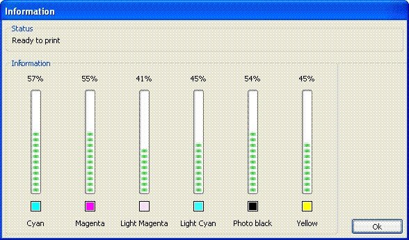 Kiểm tra tình trạng mực máy in Epson L800 bằng WIC Reset