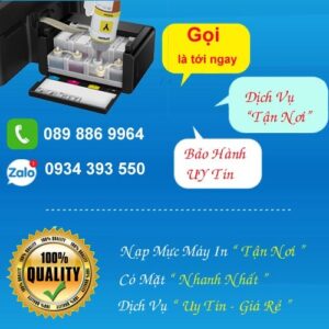 Dịch vụ thay mực máy in quận 12 chuyên nghiệp tận nhà