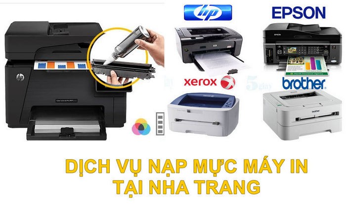 Dịch vụ nạp mực máy in tận nơi tại Nha Trang