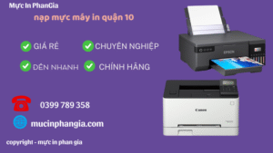 Dịch vụ Thay Mực Máy In Canon Quận 5 Tận Nơi