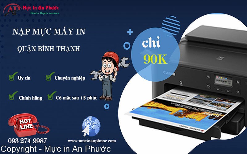 Dịch vụ nạp mực máy in uy tín tại Quận Bình Thạnh