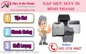 Kỹ thuật viên nạp mực máy in tận nơi tại Quận Bình Thạnh
