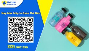 Kỹ thuật viên đang nạp mực máy in quận Thủ Đức tận nơi chuyên nghiệp