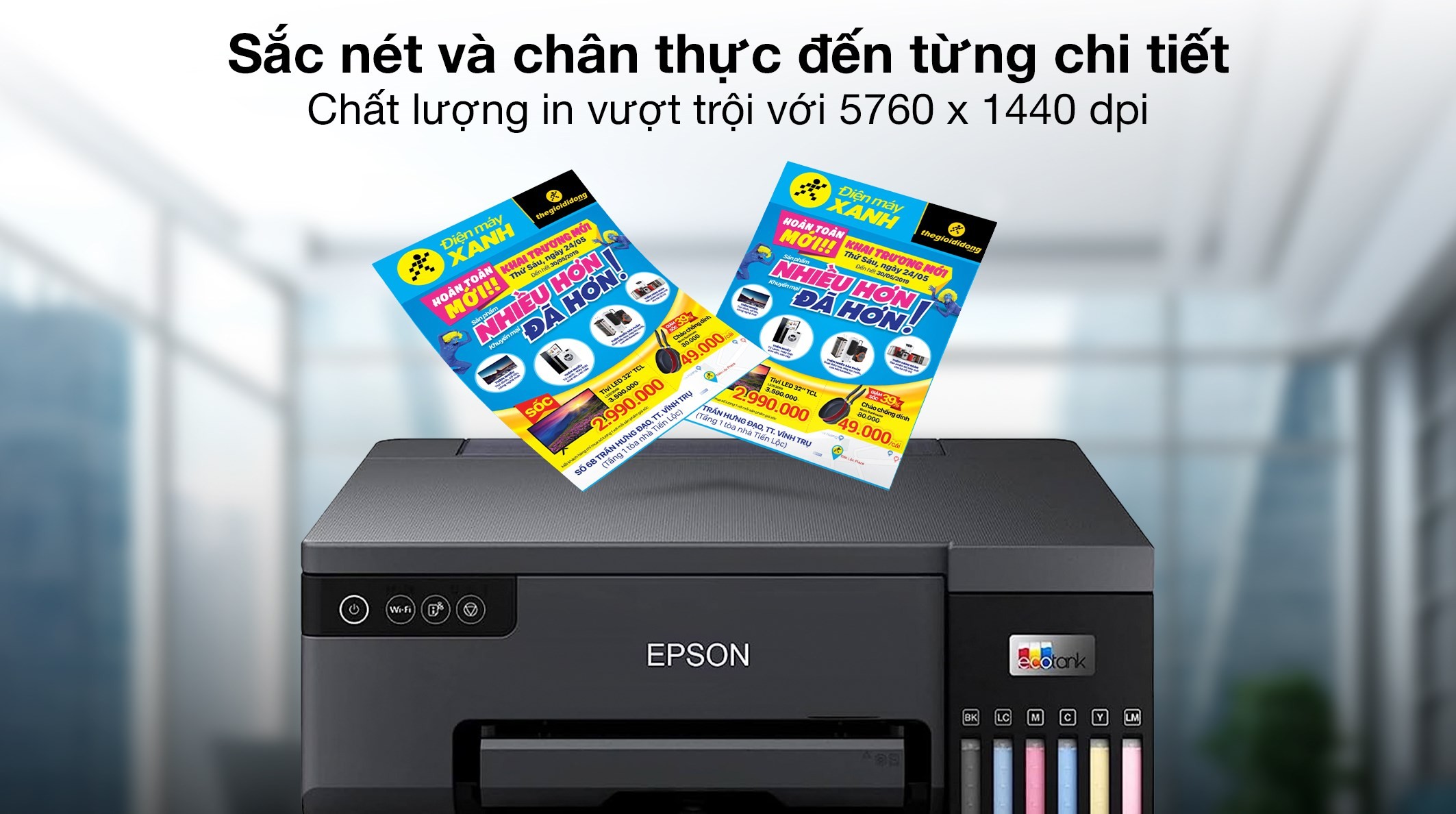 Máy in phun màu Epson EcoTank L8050 cho chất lượng ảnh vượt trội