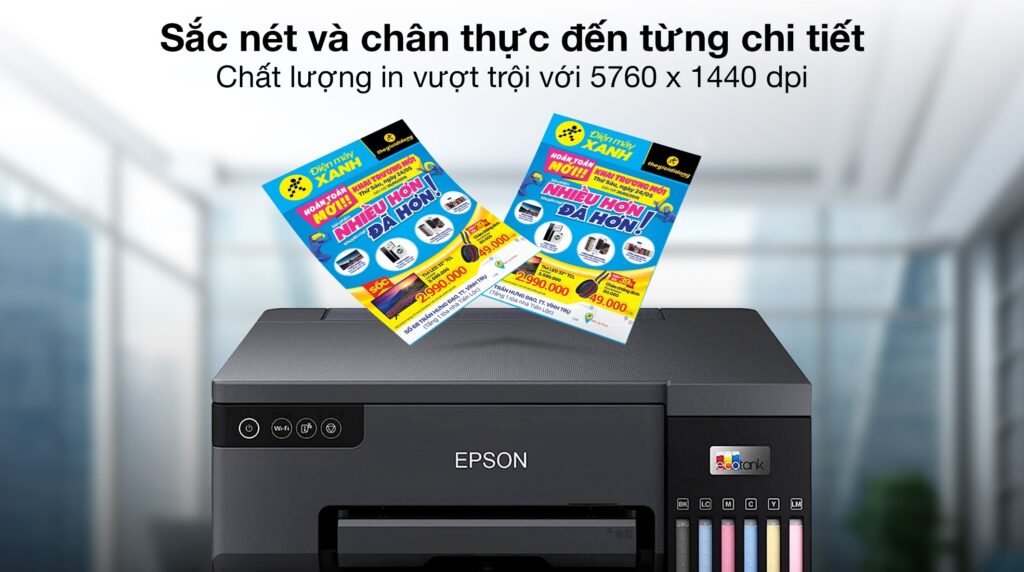 Máy in phun màu Epson EcoTank L8050 cho chất lượng ảnh vượt trội
