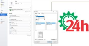 Cửa sổ Page Setup trong Word để chọn khổ giấy A3