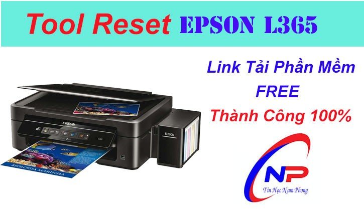 Giao diện phần mềm Adjustment Program dùng để reset máy in Epson L365 khắc phục lỗi tràn bộ đếm