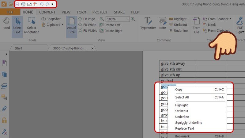 File PDF sau khi mở khóa cho phép thực hiện các thao tác in ấn, chỉnh sửa, sao chép