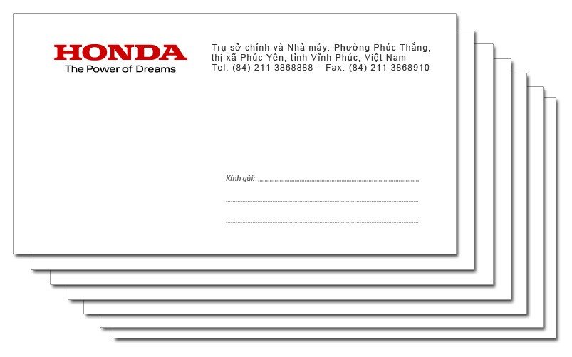 Mẫu phong bì A5 in logo doanh nghiệp chuyên nghiệp