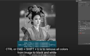 Ảnh gốc cô gái trước khi áp dụng cách in ảnh trong photoshop để tạo hiệu ứng.